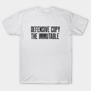 Secure Coding Defensive Copy the Immutable T-Shirt